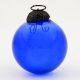Set Of 4 piece Navy Blue Round Christmas Hanging