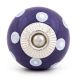 Navy Blue White Polka Dot Knob