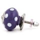 Navy Blue White Polka Dot Knob