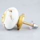 Golden Running Rein Deer Pattern Ceramic Drawer Knob