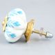 Turquoise Leaf Medium Knob