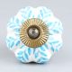 Turquoise Leaf Medium Knob