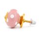 Pink Polka Dotted Small Ceramic Cabinet Knobs