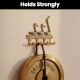 Vintage Brass Key Holder for 4 keys Wall Decor 3 Ducks Design