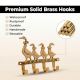 Brass Mother and Baby Geese Wall Hook Key Holder
