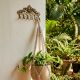 Brass Victorian Small Floral Arrrangement Six Wall Hook