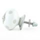 White Polka Dot Ceramic Knob 45