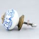 Blue Aster Flower Dresser Knob
