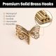 Brass Butterfly Swivel Tri Arm Hook