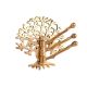 Brass Golden Decorative Tree Swivel Tri Arm Hook