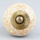 Mustard Floral Ceramic Knob