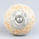 Mustard Floral Ceramic Knob
