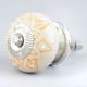 Mustard Floral Ceramic Knob