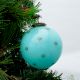Set Of 4 Piece Turquoise Tiny Flower Big Christmas Hanging