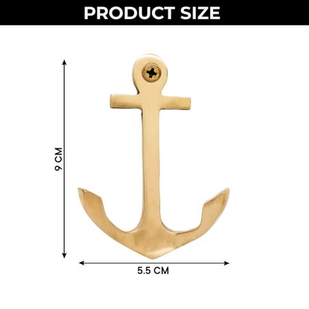 3 Pieces Vintage Anchor Decorative Wall Hooks