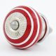 Red White Stripes Knob