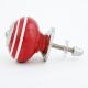 Red White Stripes Knob