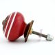 Red White Stripes Knob