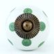 White Green Polka Dot Ceramic Cabinet Knob