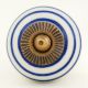 White Navy Blue Knob
