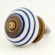 White Navy Blue Knob