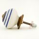 White Navy Blue Knob