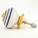 White Navy Blue Knob