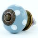 Grey Dotted Ceramic Cabinet Knobs Online