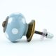Grey Dotted Ceramic Cabinet Knobs Online