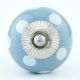Grey Dotted Ceramic Cabinet Knobs Online
