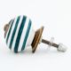 Forest Green Striped Knob