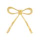Golden Brass Bow Cabinet Door Handle 1 Pair (Large Size)