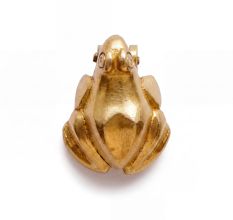 Handmade Rustic Brass Frog Door Knocker