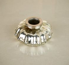 Silver Glass Designer Candle Holder