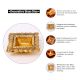 Brass Engraved Square Oil Lamp Diya