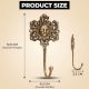 Handmade Yellow Brass Sun God Face Single Wall Hook