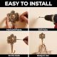 Handmade Yellow Brass Sun God Face Single Wall Hook